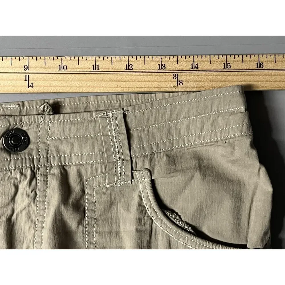 Kuhl Pants Womens 6 Beige Cargo Capri Stretch Lightweight Hiking Outdoor Travel - Picture 7 of 11